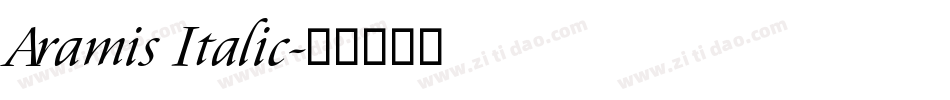 Aramis Italic字体转换